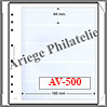 Feuilles AV 500 - Feuilles NEUTRES (Paquet de 5) - 5 Bandes Transparentes (AV500) AV-Editions