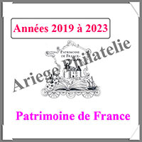 FRANCE - Jeu Patrimoine de France 2019  2023 - Luxe - AVEC ALBUM + ETUI (AVLXPF-19-23)