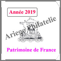 FRANCE - Jeu Patrimoine de France 2019 - Luxe - AVEC Pochettes (AVLXPF-2019)