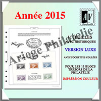 FRANCE - Jeu Trsors de la Philatlie 2015 - Luxe - AVEC Pochettes (AVLXTR-2015)