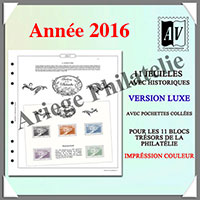 FRANCE - Jeu Trsors de la Philatlie 2016 - Luxe - AVEC Pochettes (AVLXTR-2016)