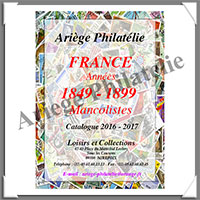MANCOLISTE des Timbres de FRANCE - Période Classique - 1848 à 1899