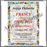 MANCOLISTE des Timbres Courants de FRANCE - 1999  2010