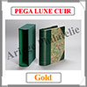 RELIURE PEGA LUXE CUIR 040S - AVEC Etui-- Couleur : GOLD (040S-GOLD) Cérès