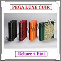 RELIURE PEGA LUXE CUIR 040S - AVEC Etui-- Couleur : GOLD (040S-GOLD)