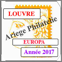 EUROPA 2017 - Jeu LOUVRE - Timbres Courants et Blocs (FEU17)