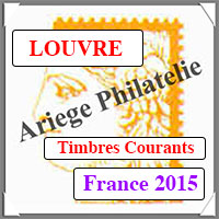 FRANCE 2015 - Jeu LOUVRE - Timbres Courants et Blocs (FF15)