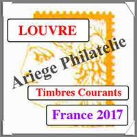FRANCE 2017 - Jeu LOUVRE - Timbres Courants et Blocs (FF17)