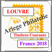 FRANCE 2018 - Jeu LOUVRE - Timbres Courants et Blocs (FF18)