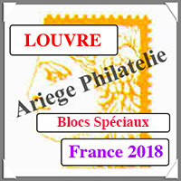 FRANCE 2018 - Jeu LOUVRE - Blocs Spciaux (FF18BF)