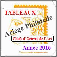FRANCE 2016 - Jeu CHEFS d'OEUVRE de l'ART - Tableaux (FIS16)