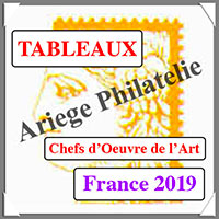 FRANCE 2019 - Jeu CHEFS d'OEUVRE de l'ART - Tableaux (FIS19)