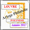 POLYNESIE 2017 - Jeu LOUVRE - Timbres Courants et Blocs (FPOL17) Cérès