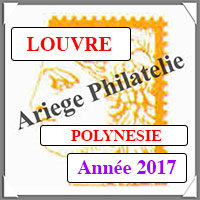 POLYNESIE 2017 - Jeu LOUVRE - Timbres Courants et Blocs (FPOL17)