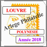 POLYNESIE 2018 - Jeu LOUVRE - Timbres Courants et Blocs (FPOL18)