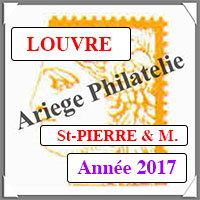 ST-PIERRE et MIQUELON 2017 - Jeu LOUVRE - Timbres Courants et Blocs (FSPM17)