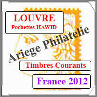 FRANCE 2012 - Jeu de Pochettes HAWID - Timbres Courants et Blocs (HBA12)