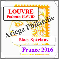 FRANCE 2016 - Jeu de Pochettes HAWID - Blocs SPECIAUX (HBA16BF)