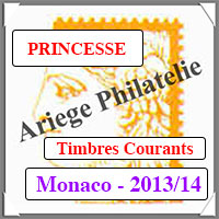 MONACO 2013-14 - Jeu PRINCESSE - Timbres Courants (MF13-14)