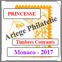 MONACO 2017 - Jeu PRINCESSE - Timbres Courants (MF17)