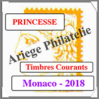 MONACO 2018 - Jeu PRINCESSE - Timbres Courants (MF18)