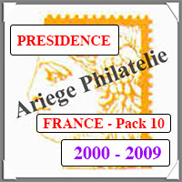 FRANCE - PRESIDENCE - Pack N10 - Annes 2000 -2009 -- Timbres Courants (PF0009)