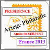 FRANCE 2013 - Jeu PRESIDENCE - Feuillet Année du Serpent (PF13AC) Cérès