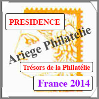 FRANCE 2014 - Jeu PRESIDENCE - 10 Feuillets Trsors de la Philatlie (PF14TR)