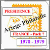FRANCE - PRESIDENCE - Pack N°7 - Années 1970 à-1979 -- Timbres Courants (PF7079) Cérès