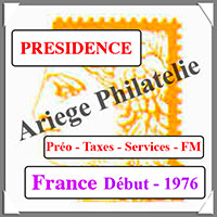 FRANCE - PRESIDENCE - Timbres de SERVICE - Dbut  1976 (PSP)