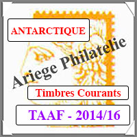 TAAF 2014-2016 - Jeu ANTARCTIQUE - Timbres Courants (TSP18)