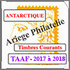 TAAF 2017-2018 - Jeu ANTARCTIQUE - Timbres Courants (TSP19) Cérès