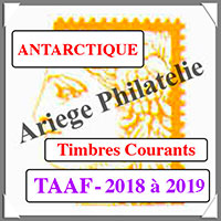 TAAF 2018-2019 - Jeu ANTARCTIQUE - Timbres Courants (TSP20)