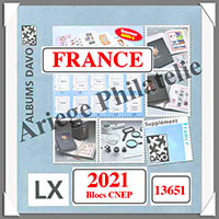 FRANCE 2021 - Blocs CNEP - 1f - AVEC Pochettes (13651)