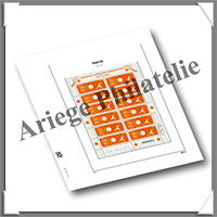 FRANCE - Pages pour Mini-Feuilles - VERTICAL (Paquet de 3 Pages) - AVEC Pochettes (23745LX)