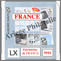FRANCE - Pages pour Patrimoine de FRANCE (Paquet de 6 Pages) - AVEC Pochettes (9918)