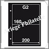 GAINES FDC G2 - 2 Poches NOIRES (Recto-Verso) : 200*160 mm - Paquet de 10 Gaines (GAINES G2) Davo