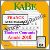 FRANCE 2018 - Timbres Courants - AVEC Pochettes (OFN15-18 ou 360858) Kabé