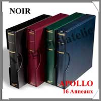 Reliure  APOLLO - DE (16 Anneaux) -  NOIR - Avec ETUI (323529 ou RBAPSETS)
