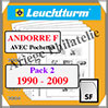ANDORRE - Poste Française - Pack 2 - 1990 à 2009 (333357 ou 07F/2SF) Leuchtturm