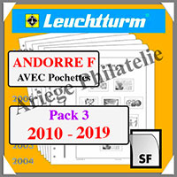 ANDORRE - Poste Franaise - Pack 3 - 2010  2019 (342764 ou 07F/3SF)