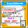 ANDORRE - Poste Espagnole - Pack 2 - 2010 à 2019 (342765 ou 07S/2SF) Leuchtturm