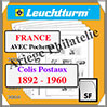 FEUILLES FRANCE SF Préimprimées - Colis Postaux : 1892 à 1960 (329024 ou 15CPSF) Leuchtturm