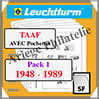 TERRES AUSTRALES FRANCAISES - Pack 1 - 1948 à 1989 (320043 ou 15TA/1SF) Leuchtturm