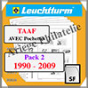 TERRES AUSTRALES FRANCAISES - Pack 2 - 1990 à 2009 (313124 ou 15TA/2SF) Leuchtturm