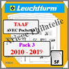 TERRES AUSTRALES FRANCAISES - Pack 3 - 2010 à 2019 (343033 ou 15TA/3SF) Leuchtturm