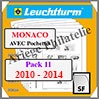 MONACO - Pack 11 - 2010 à 2014 (342842 ou 16/11SF) Leuchtturm