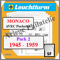 MONACO - Pack 2 - 1945  1959 (321854 ou 16/2SF)