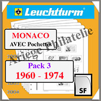 MONACO - Pack 3 - 1960  1974 (326130 ou 16/3SF)