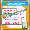 MONACO - Pack CARNETS - 1987 à 2020 (325493 ou 16HSF) Leuchtturm